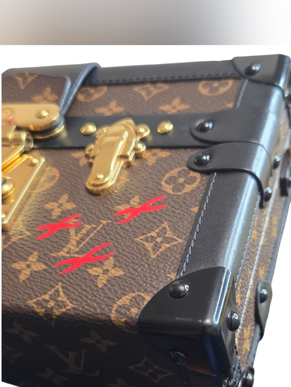Louis Vuitton Monogram Petite Malle Trunk Style.0 - Picture 11 of 17